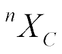 sup n X sub C