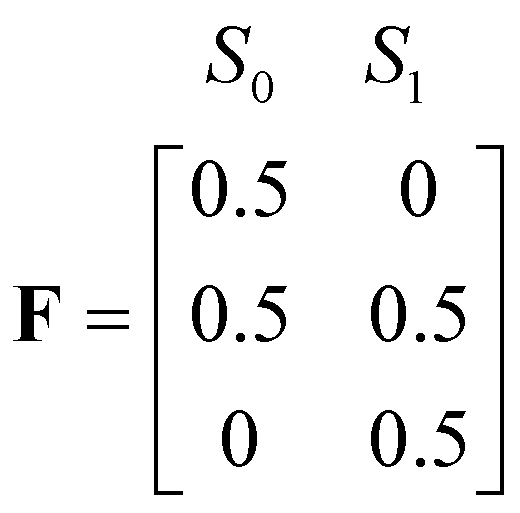 F = [0.5, 0; 0.5, 0.5; 0 0.5]