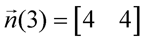  vector n(3) = [4, 4] 